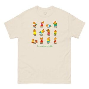 NWT Out of Print Richard Scarry Size Small “I’m on a tight schedule” Graphic Tee